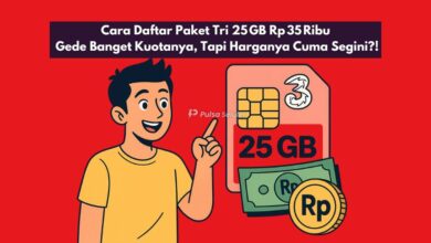 Cara Daftar Paket Tri 25 GB Rp 35 Ribu